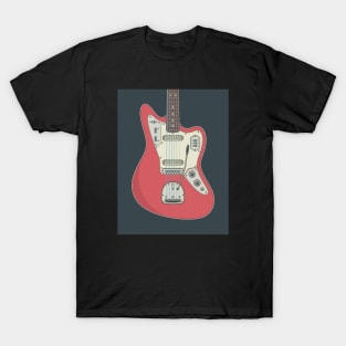 Candy Apple Red Jag Guitar T-Shirt